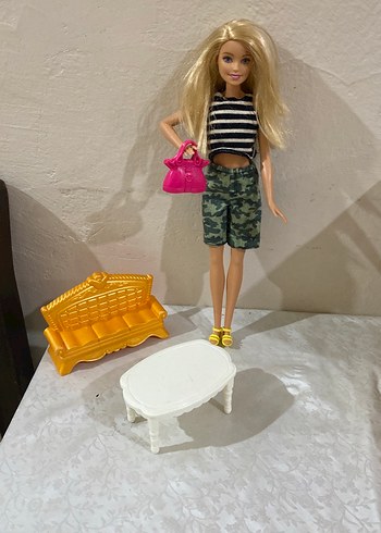 Çizgili Üst ve Kamuflaj Şortlu Bebek - Görsel 6