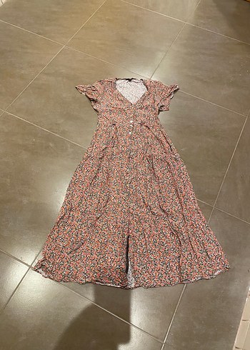 Bohem Çok Renkli Uzun Elbise - Görsel 2