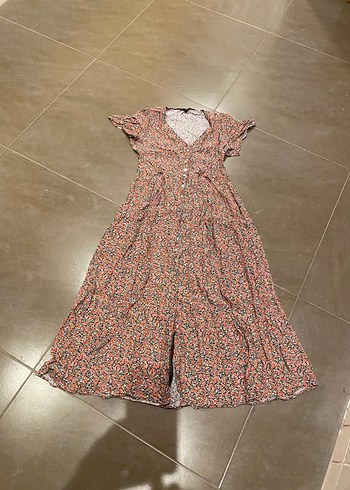 Bohem Çok Renkli Uzun Elbise - Görsel 3