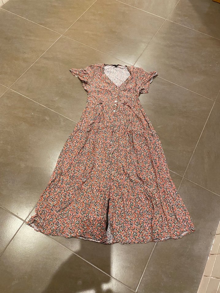 Bohem Çok Renkli Uzun Elbise - Görsel 3