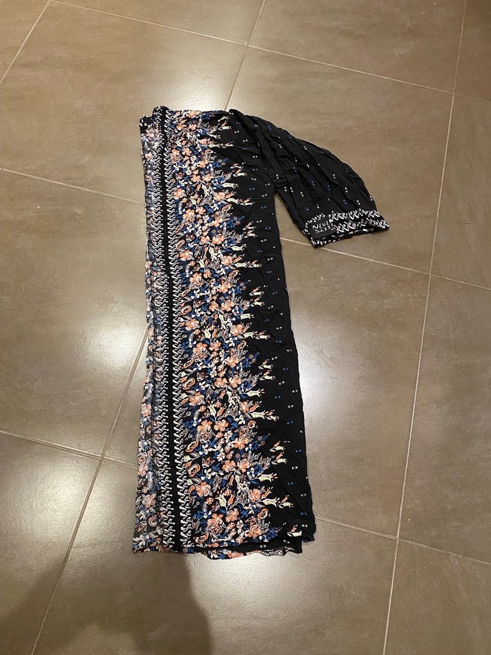 Kadın Çok Renkli Bohem Desenli Uzun Kimono - Görsel 2