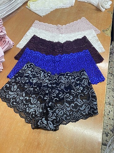 xl Beden çeşitli Renk Dantel kilotları topsatış fiyatı 17 tl her renk mevcuttur