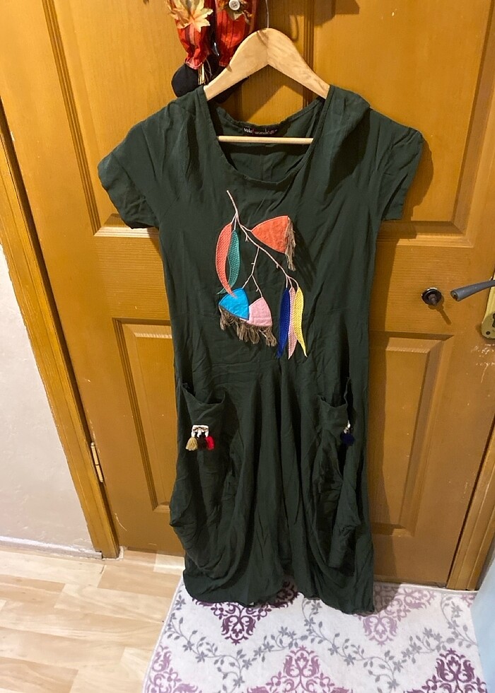 Çan elbise ütüsüz sadece - Görsel 2