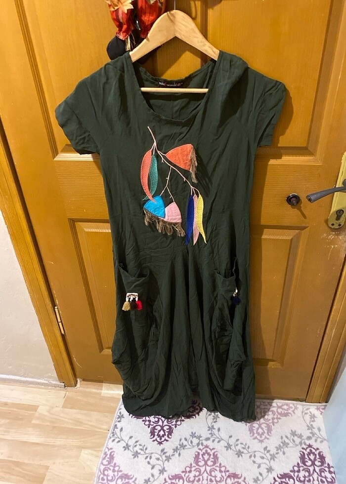 Çan elbise ütüsüz sadece - Görsel 3