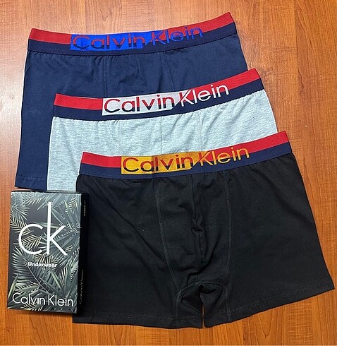 Calvin Klein 3lü Erkek Boxer