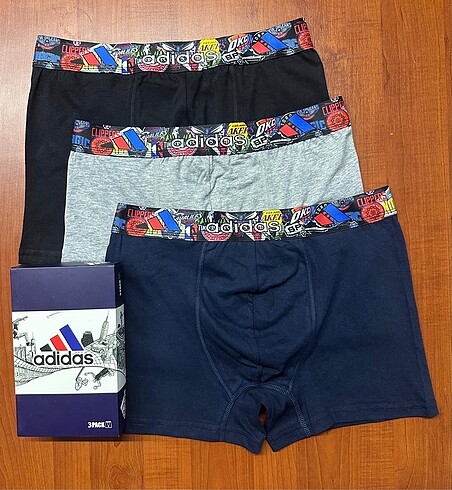 Adidas 3lü Erkek Boxer