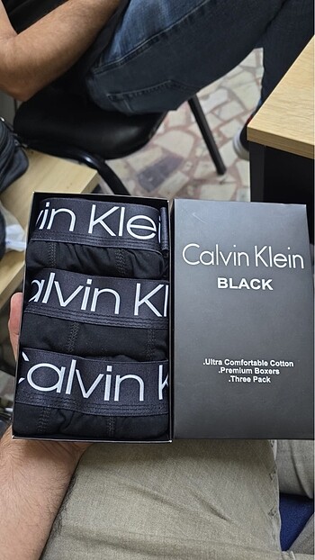 Calvin Klein 3lü Erkek Boxer