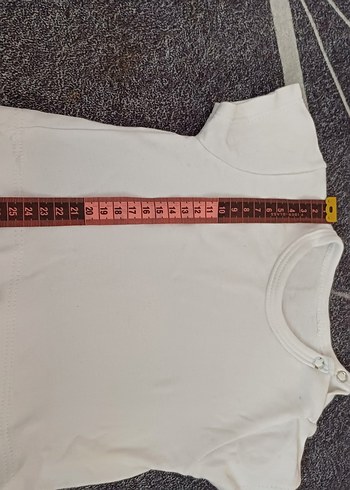 Beyaz Kısa Kollu Bebek Atlet - Görsel 4