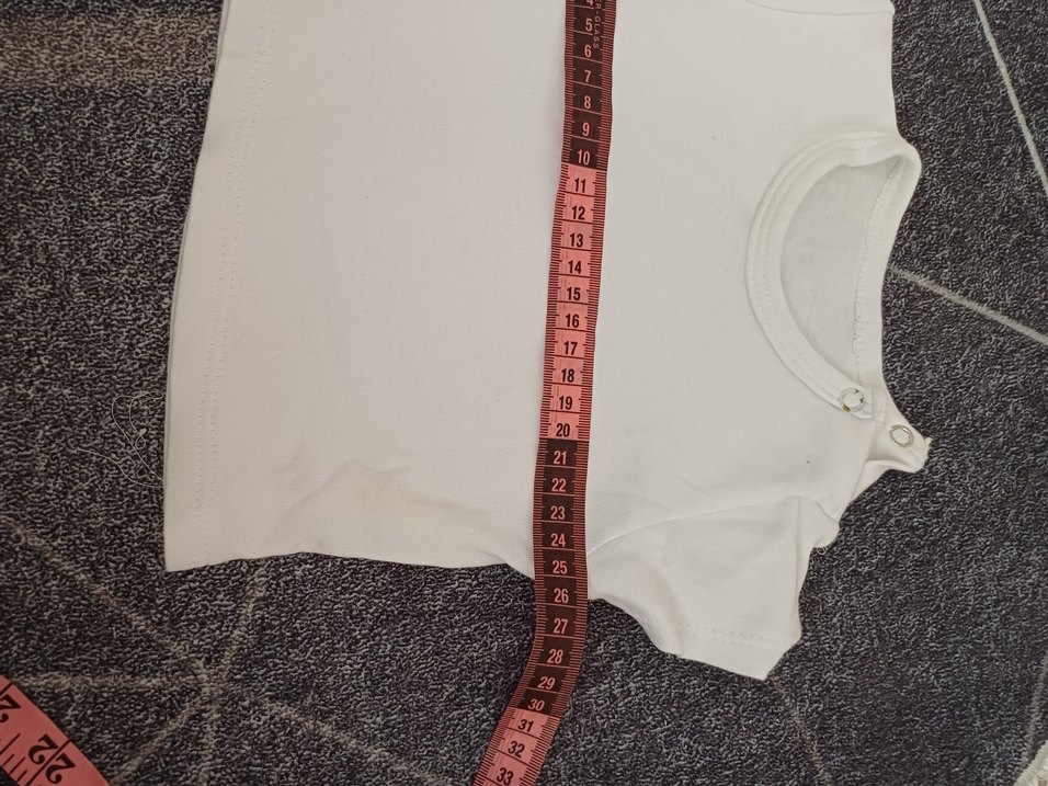 Beyaz Kısa Kollu Bebek Atlet - Görsel 3