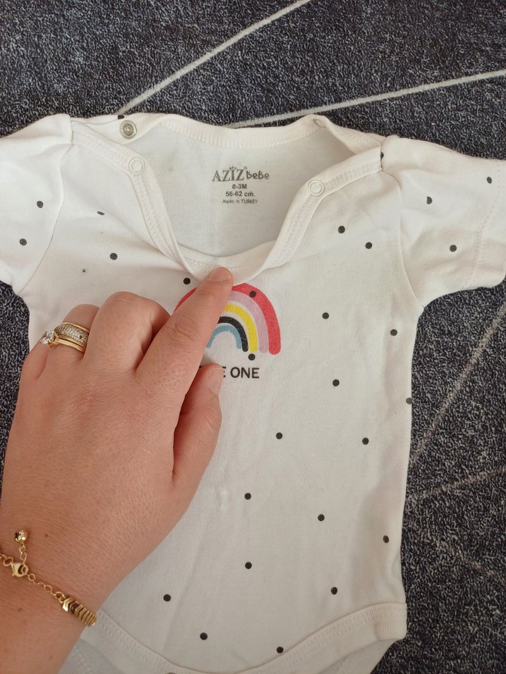 Kız Bebek Kısa Kollu Çıtçıtlı Body - Görsel 3