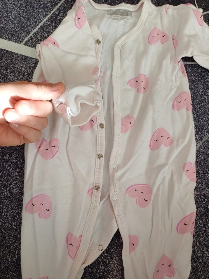 Pembe Düğmeli Bebek Kız Tulum - Görsel 4