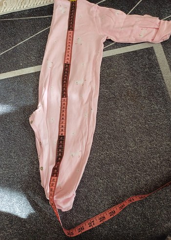 Düğmeli Pembe Bebek Kız Tulum - Görsel 7