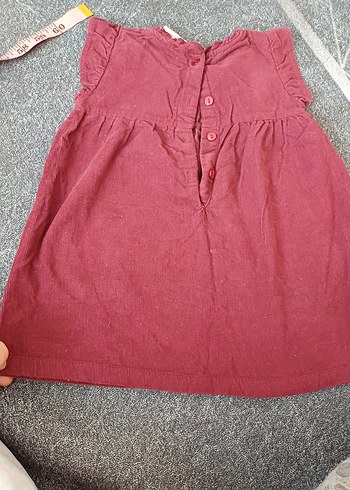 Bordo Nakışlı Bohem Kız Çocuk Elbise - Görsel 7