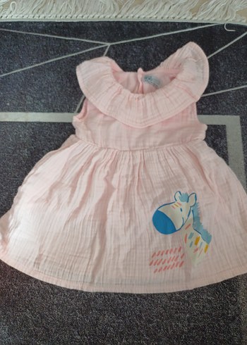 Kolsuz Fırfırlı Kız Çocuk Elbisesi - Görsel 2