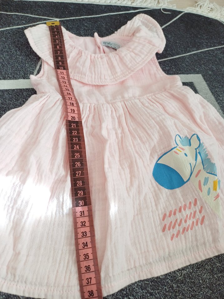 Kolsuz Fırfırlı Kız Çocuk Elbisesi - Görsel 5