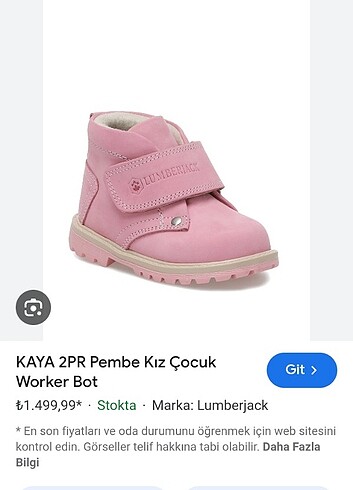 Kız çocuk botu 21 numara