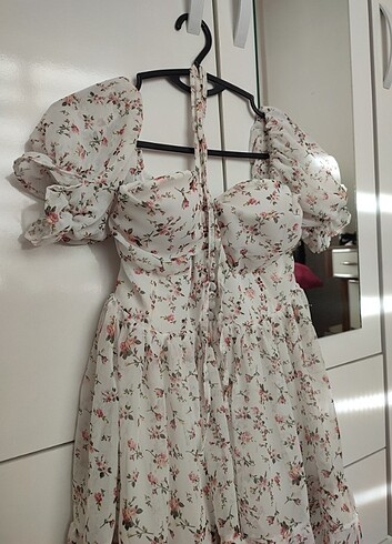 Zara şifon mini elbise