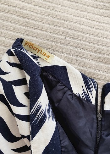 xl Beden Zebra Desenli Uzun etek