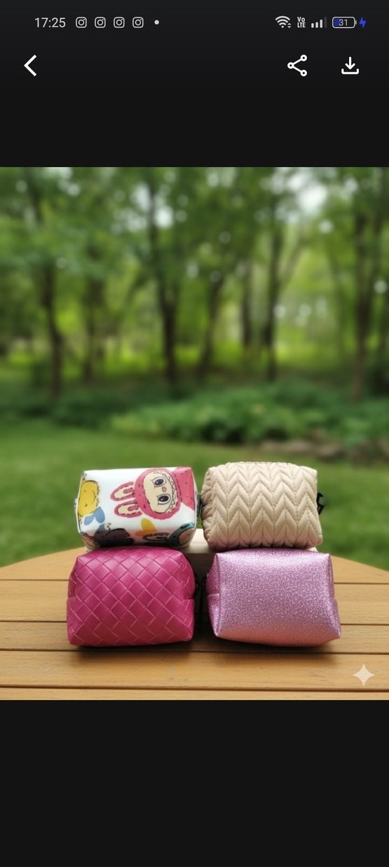 Renkli Kadın Makyaj Çantası Velcro Kapamalı - Görsel 2