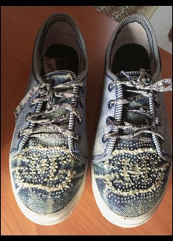 Kız çocuk convers model ayakkabı - Görsel 2