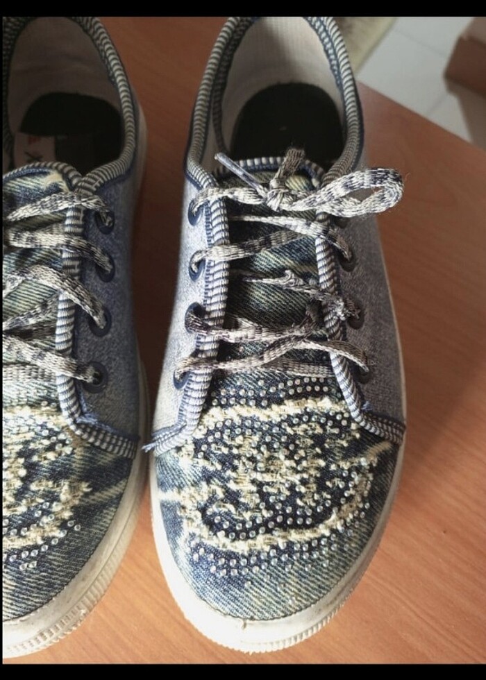 Kız çocuk convers model ayakkabı - Görsel 3