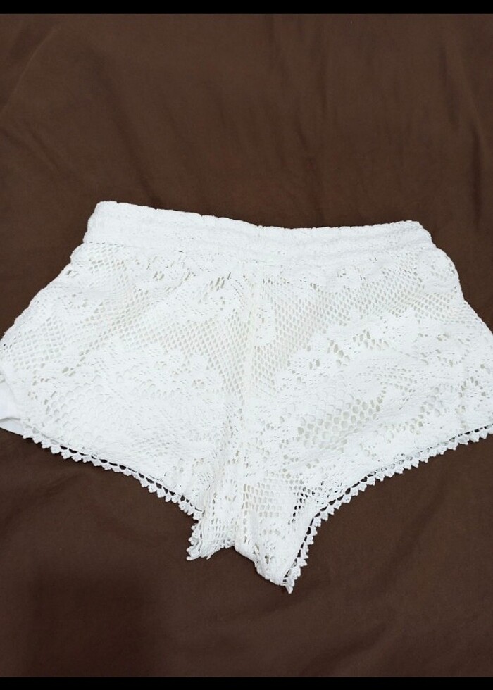 Dantelli şort - Görsel 2