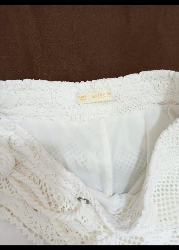 Dantelli şort - Görsel 4