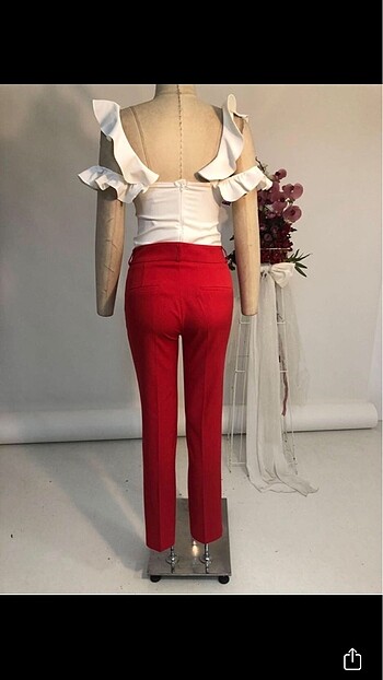 Trendyol & Milla Kırmızı kumaş pantolon
