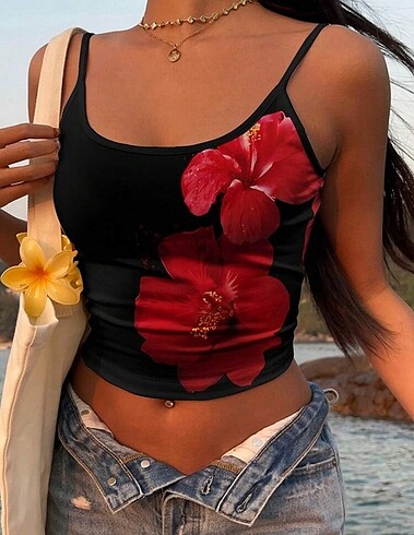 Sheinside Shein Crop Top