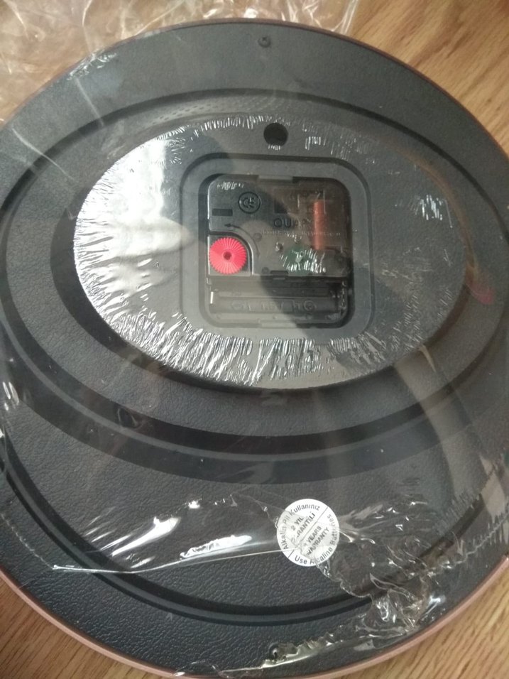 Renkli Pembe Kalp Duvar Saati - Görsel 2