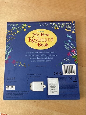 Beden Renk Usborne my first keyboard book