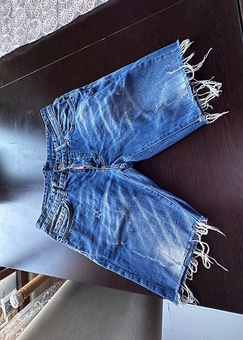 DSquared2 Dsquaredz Mavi Yikamali Denim Sort