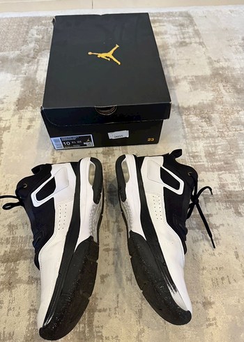 Beyaz Siyah Jordan Basketbol Ayakkabısı - Görsel 6