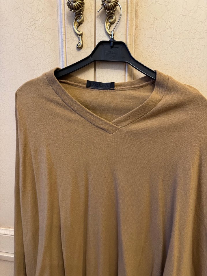 Bej Bohem Midi Triko Panço - Görsel 5