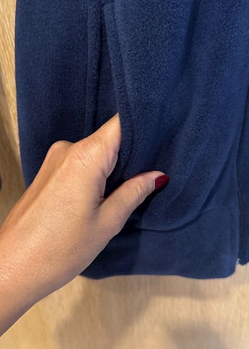 Erkek Mavi Fermuarlı Polar ceket - Görsel 5