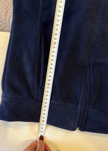 Erkek Mavi Fermuarlı Polar ceket - Görsel 4