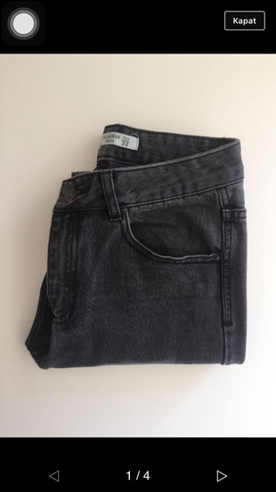 32 Beden gri Renk Pull&Bear; Jean