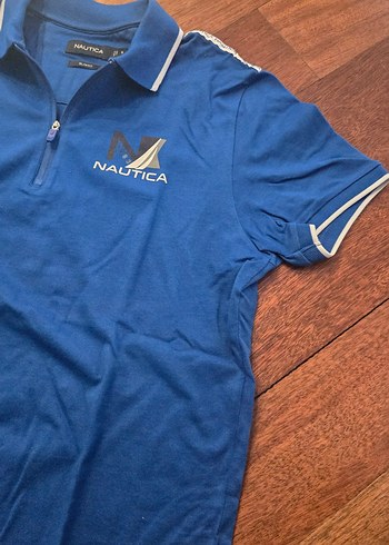 Nautica Mavi Fermuarlı Erkek Polo Tişört - Görsel 2