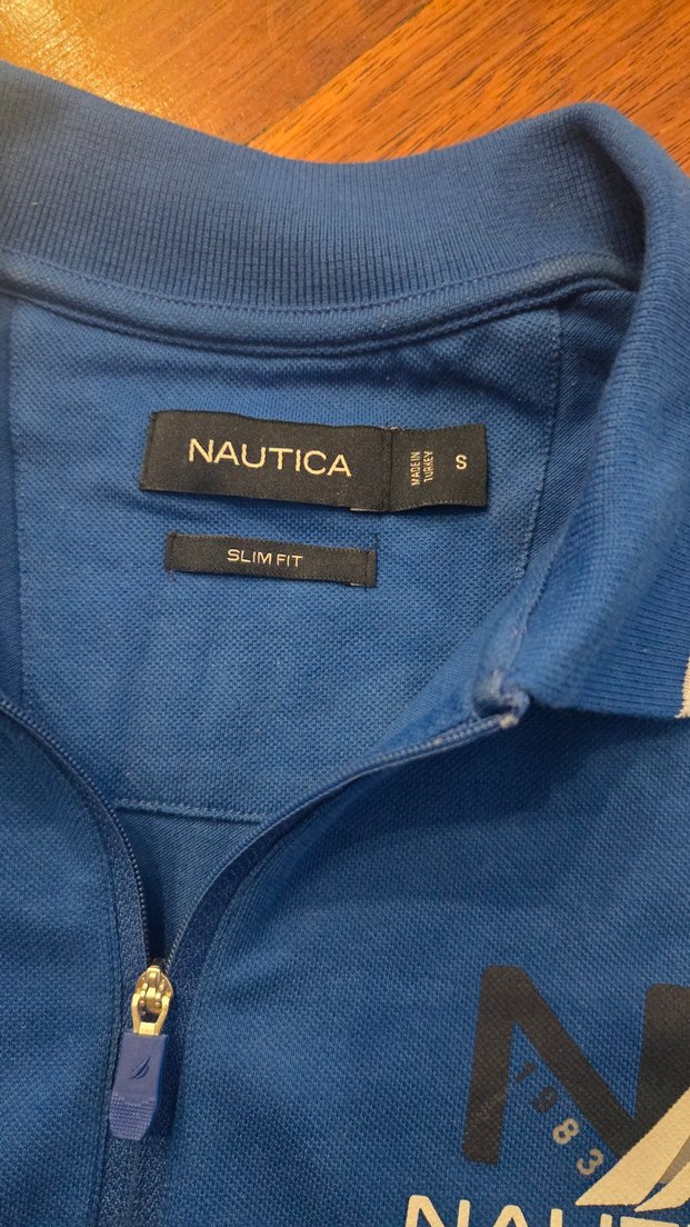 Nautica Mavi Fermuarlı Erkek Polo Tişört - Görsel 3