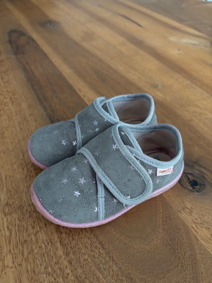 Superfit Gri Kız Çocuk Panduf Ayakkabı - Görsel 5