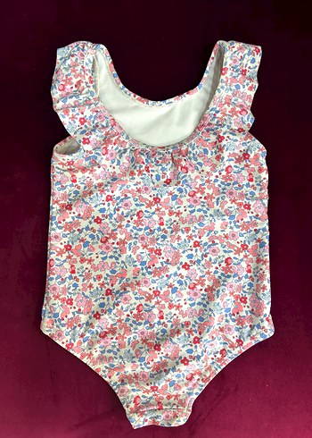 Çiçek Desenli Kız Çocuk Mayo - Görsel 4