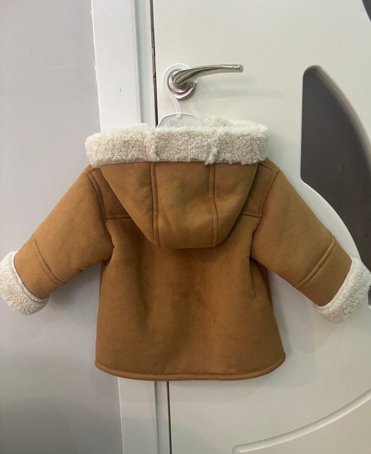 KAPÜŞONLU ÇİFT TARAFLI KABAN - Görsel 4