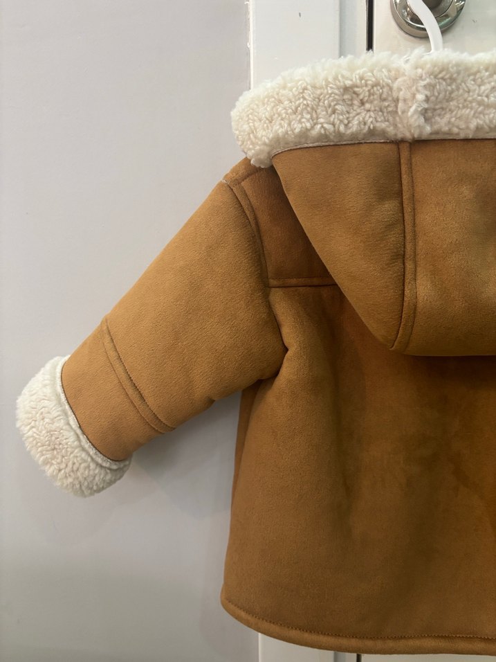 KAPÜŞONLU ÇİFT TARAFLI KABAN - Görsel 5