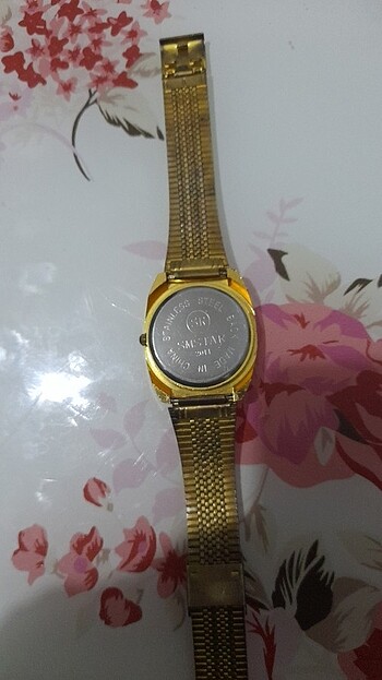  Beden altın Renk Gold taşlı kol saati