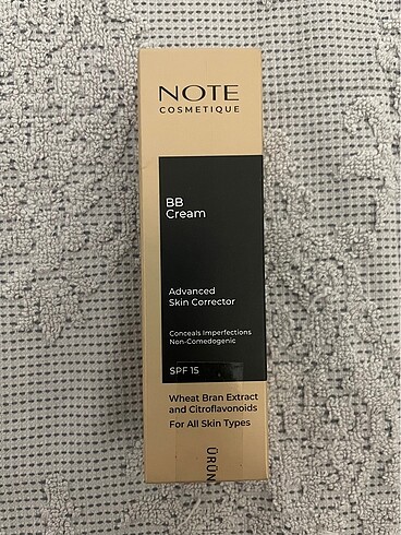 Note bb krem açılmamış kutulu