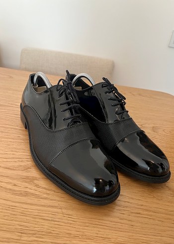 Erkek Siyah Klasik Rugan Ayakkabı - Görsel 6