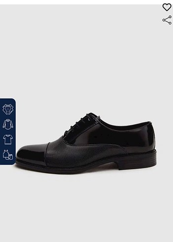 Erkek Siyah Klasik Rugan Ayakkabı - Görsel 2