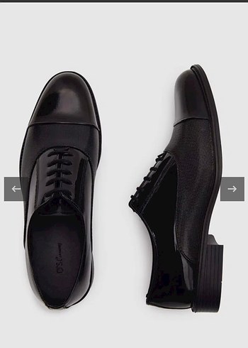 Erkek Siyah Klasik Rugan Ayakkabı - Görsel 4