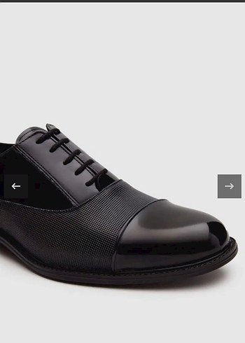 Erkek Siyah Klasik Rugan Ayakkabı - Görsel 3