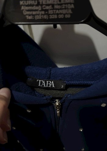 Koyu Mavi Kapşonlu Fermuarlı Hırka - Görsel 3